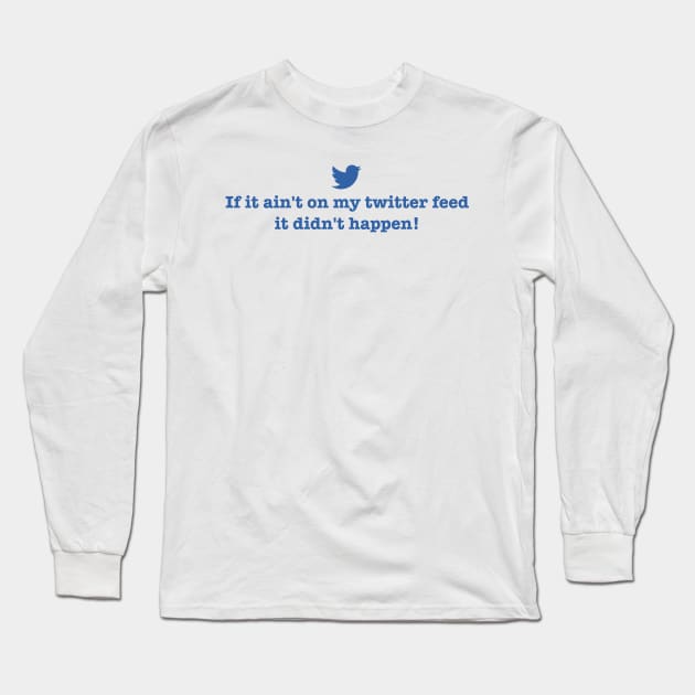 Twitter Long Sleeve T-Shirt by TeawithAlice